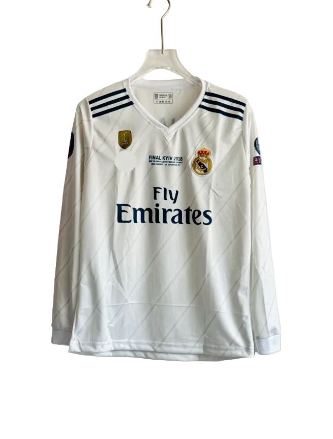 REAL MADRID 2017/18 RONALDO HOME KIT EMBROIDERY PREMIUM FULLSLEEVES