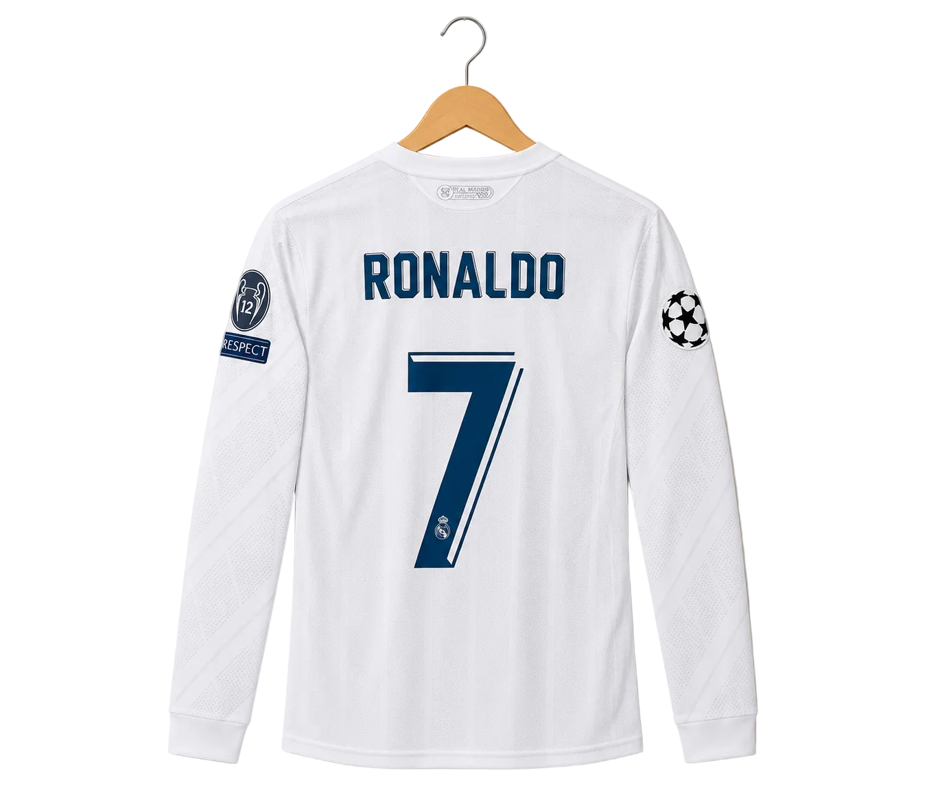 RONALDO REAL MADRID 2017/18 HOME PREMIUM FULLSLEEVES