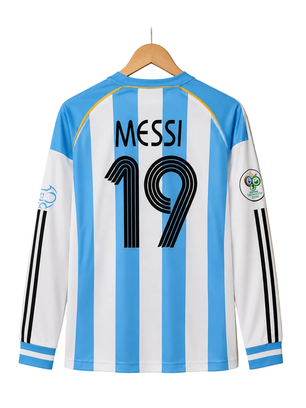 ARGENTINA 2006 HOMEKIT MESSI EMBROIDERY PREMIUM