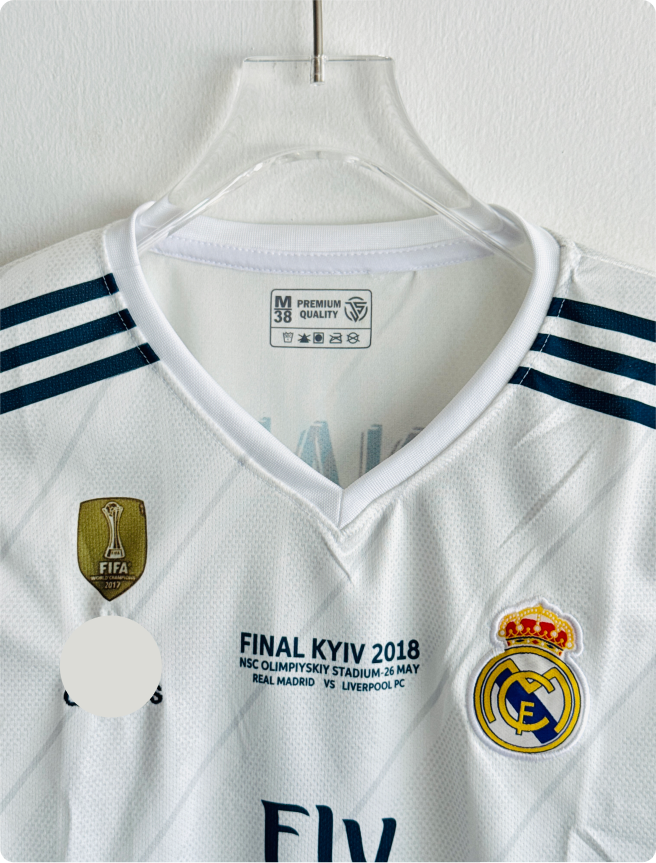 REAL MADRID 2017/18 RONALDO HOME KIT EMBROIDERY PREMIUM FULLSLEEVES
