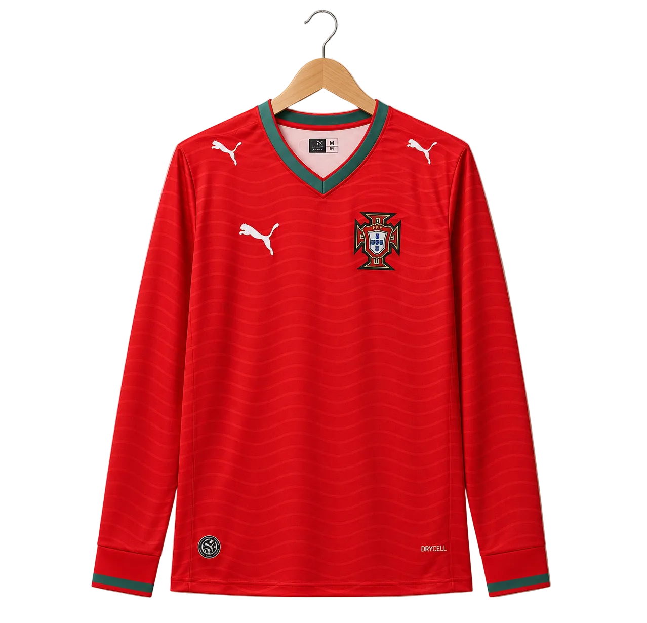 PORTUGAL 2026 HOME  KIT PLAIN EMBROIDERY PREMIUM FULLSLEEVES