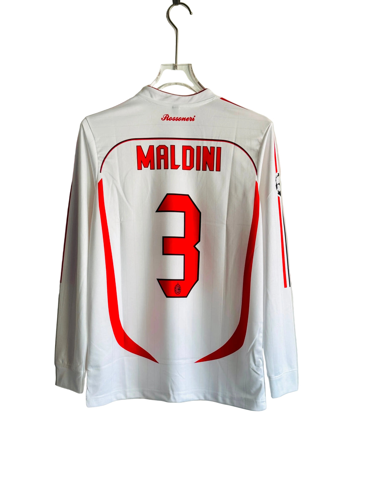 MALDINI AC MILAN PREMIUM RETRO KIT FULL SLEEVES PREMIUM EMBROIDERY