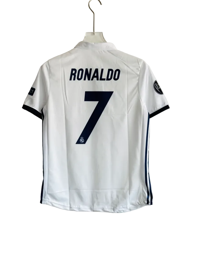 REAL MADRID 2016/17 RONALDO HOME KIT PREMIUM EMBROIDERY