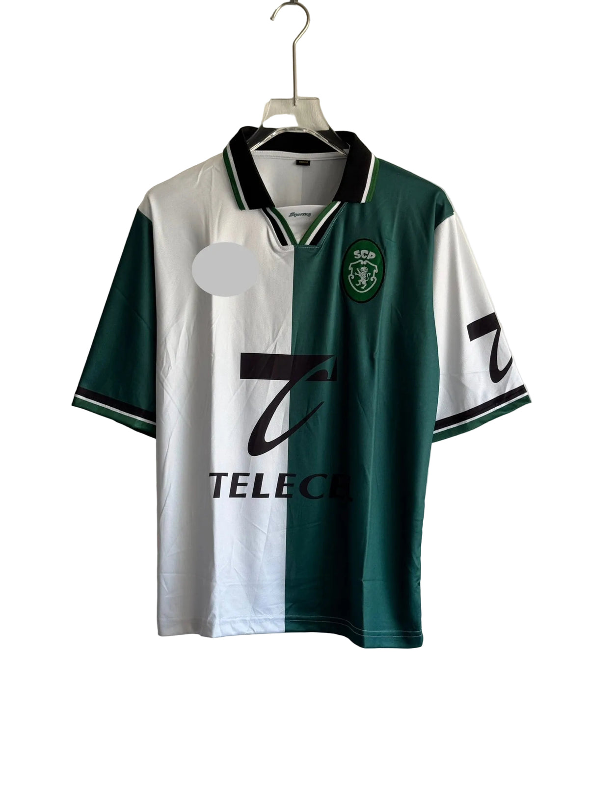C.RONALDO 28 SPORTING 1998/99 RETRO THIRD KIT FIVE SLEEVE EMBROIDERY