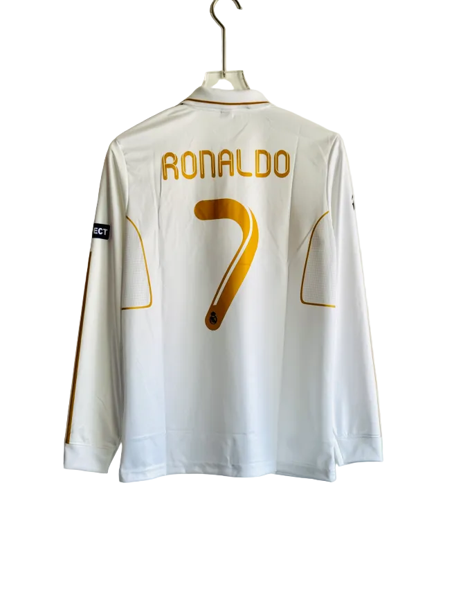 REAL MADRID 2011/12 HOME KIT RONALDO FULL SLEEVE PREMIUM EMBROIDERY