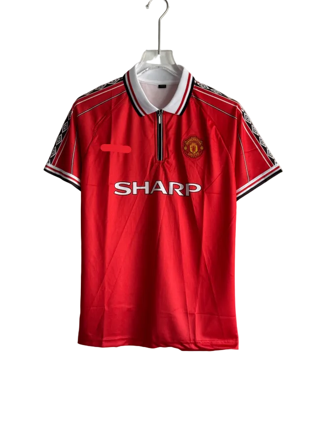 BECKHAM UNITED 1998/99 HOME PREMIUM EMBROIDERY