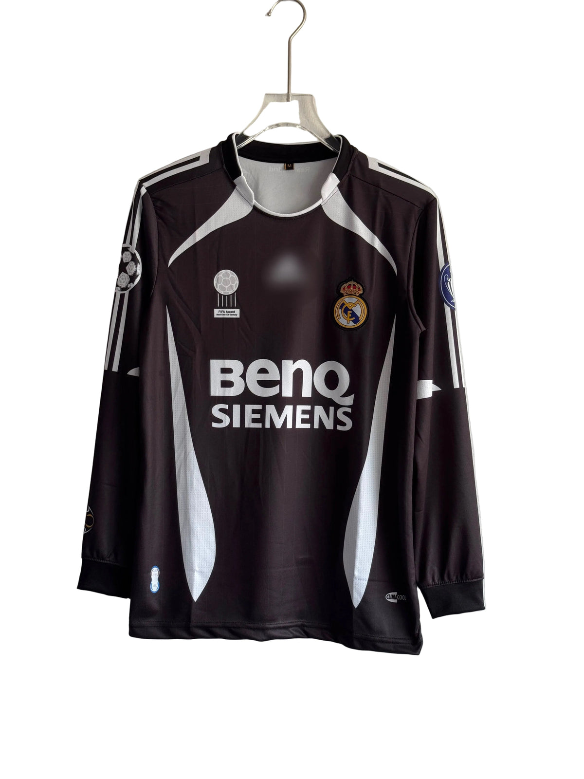 REAL MADRID 2006-07 AWAY KIT BECKHAM FULLSLEEVE POLO EMBROIDERY PREMIUM